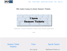 Tablet Screenshot of flyers.splitseasontickets.com