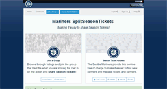 Desktop Screenshot of mariners.splitseasontickets.com