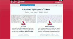 Desktop Screenshot of cardinals.splitseasontickets.com