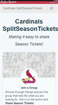 Mobile Screenshot of cardinals.splitseasontickets.com