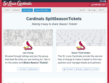 Tablet Screenshot of cardinals.splitseasontickets.com